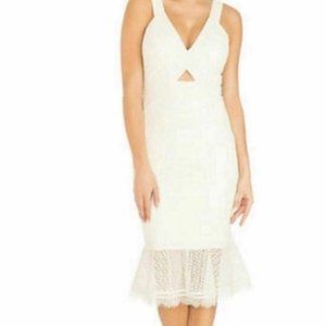Guess Women's Lace Dress with Keyhole